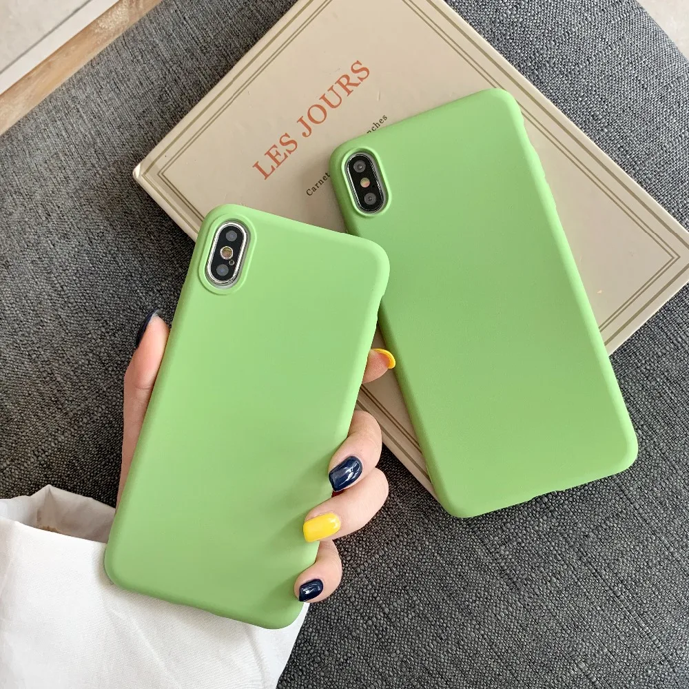 XINGDUO зеленый простой мягкий тонкий чехол для телефона samsung galaxy S8 Fundas Capa Coque задняя