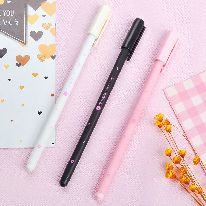 1PC Kawaii Gel Pens Cute Cherry Creative Neutral For Kids Gift School Office Supplies Japan Stationery |