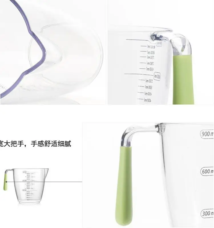 Пластиковые мерные стаканчики со шкалой для выпечки молока чашки воды большой