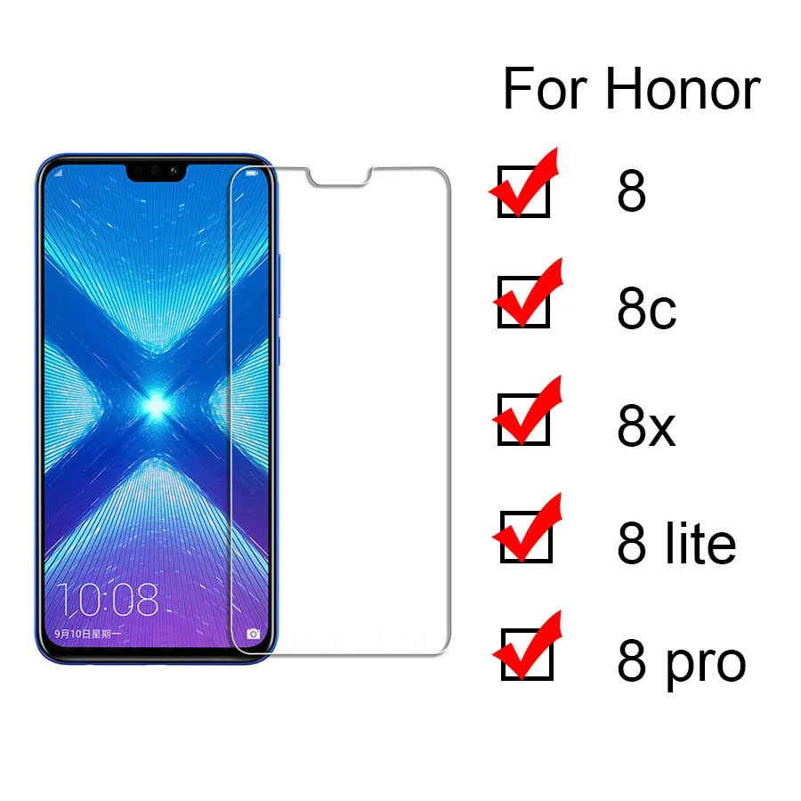 9H 2.5D Закаленное стекло для Huawei Honor 8x 8c Pro 8 Lite lite 8X 8C защита экрана Защита - купить по
