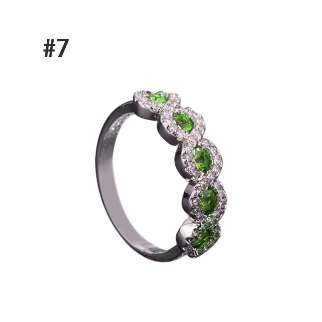 Women Fashion Round Rhinestone Casual Engagement Ring Wedding Party Approx 3g 2 1cm 0 8inch 0cm | Украшения и аксессуары