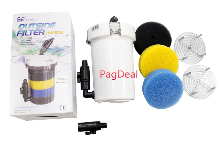 

1 SET Aquarium Filter Filtration Equipment External Pre-Filter Canister For Fish Tank SUNSUN HW-603 free shipping