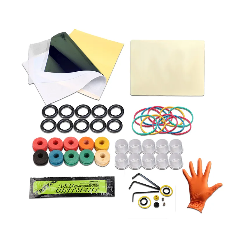 Наборы для тату начинающих машина Электропитание Иглы чернила полный комплект