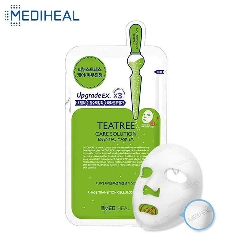 1 шт. маска для лица Mediheal Tea Tree увлажняющие листы Корейская косметическая средство