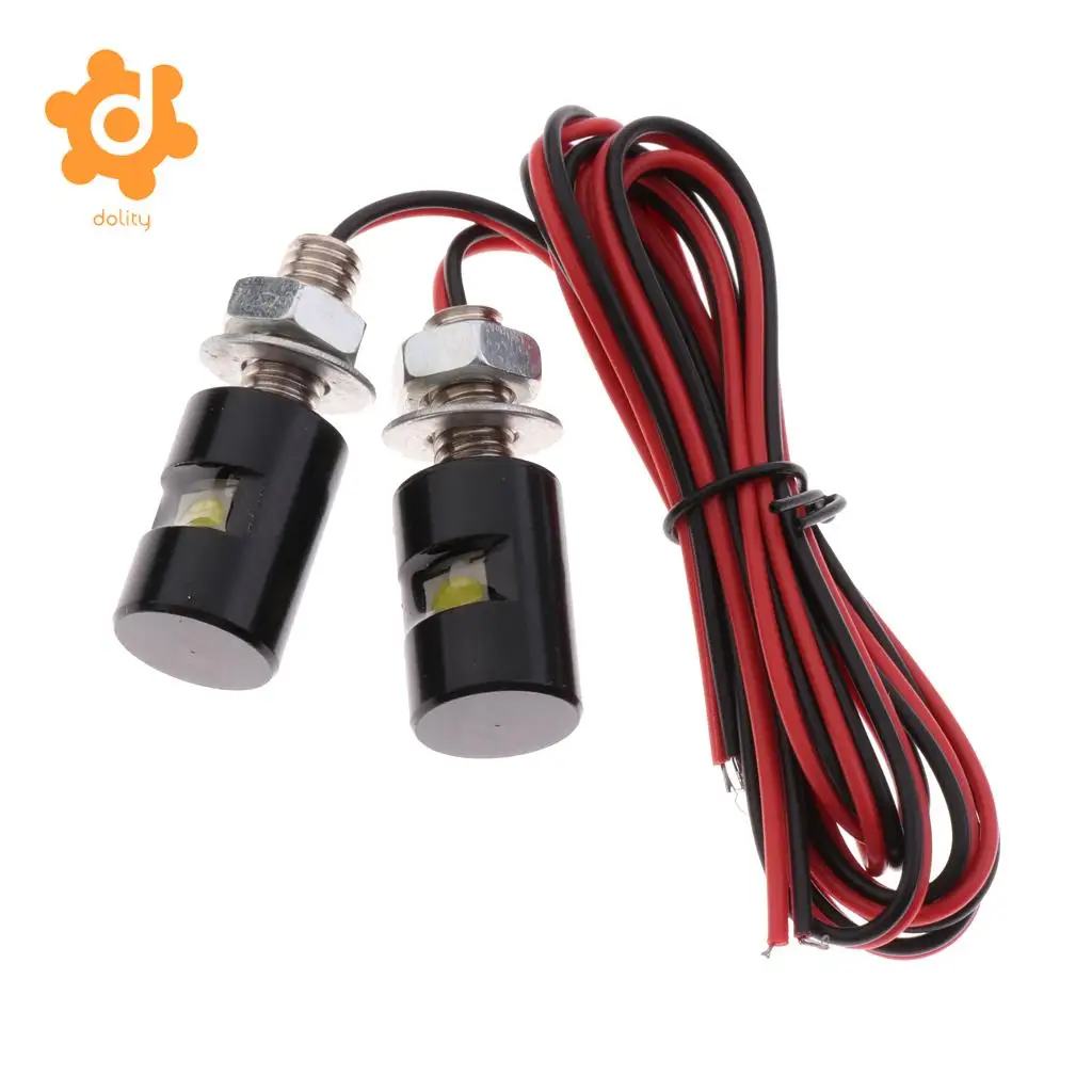 Baoblaze 2 шт. белый мотоцикл винт SMD светодиодный лампа на болтах номерного знака