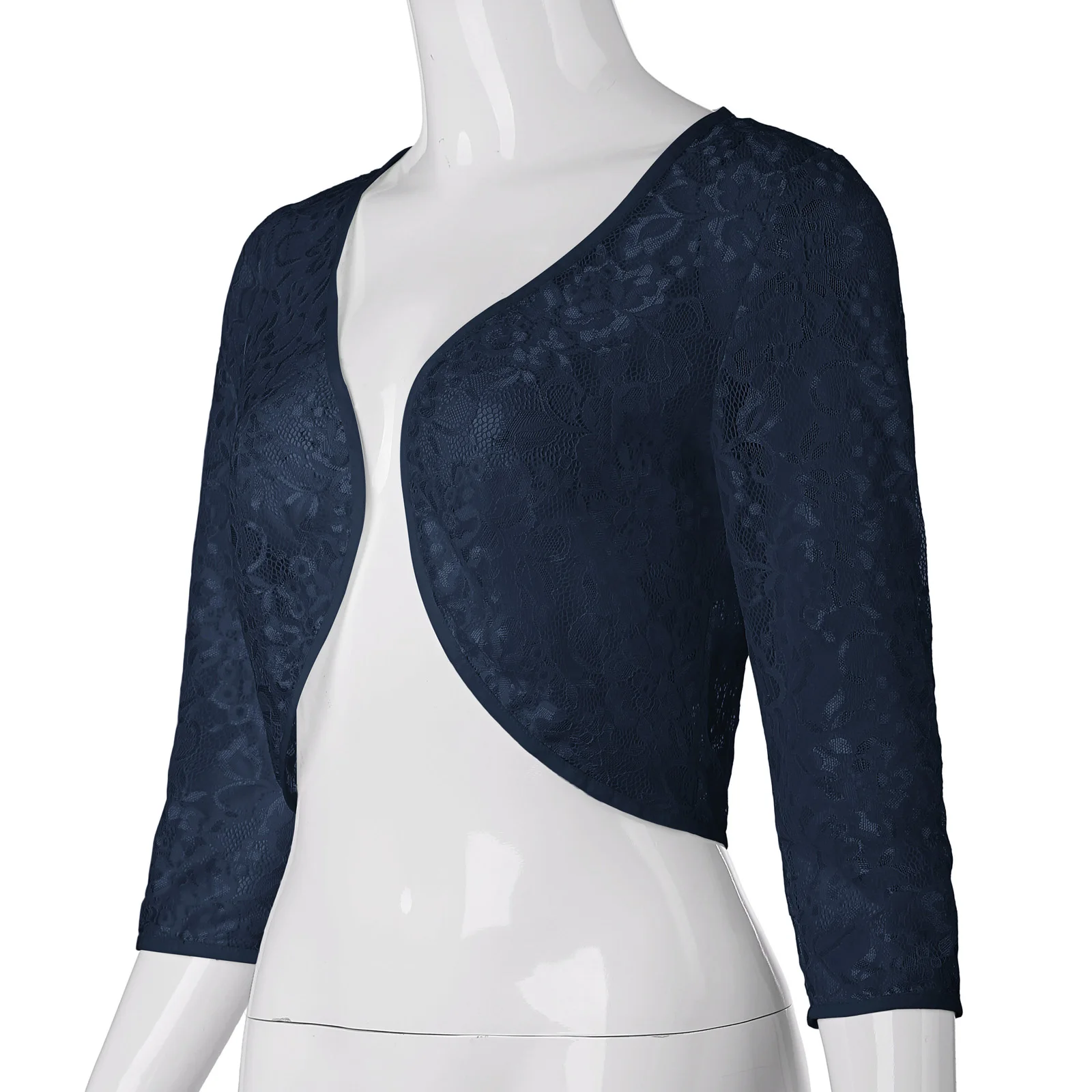 Женское прозрачное кружевное болеро укороченный топ пальто свадебная куртка