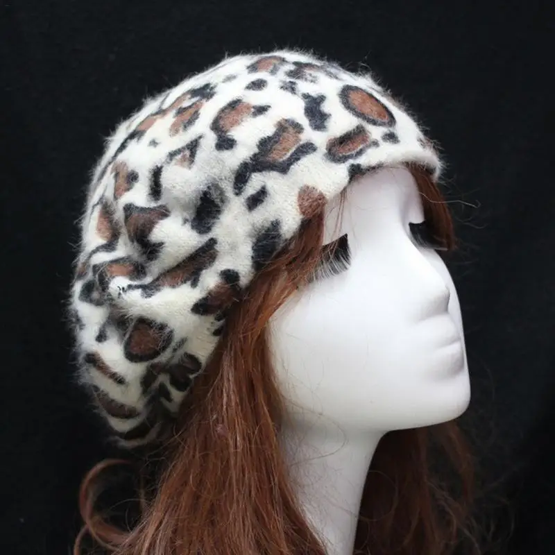 Женская зимняя шапка берет женская из смеси кроличьего меха осень 2018 новая