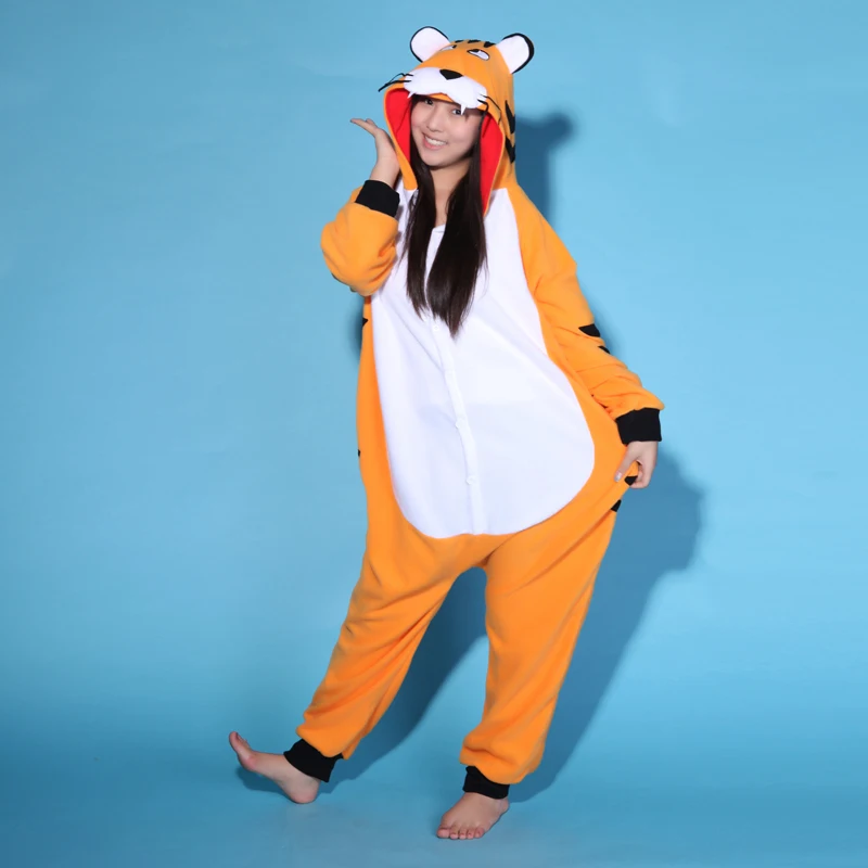 New Bengal Tiger Onesies Sleepsuit Adult Pajamas Pyjamas Cosplay Costume Sleepwear Jumpsuit Christmas Party Clothing |