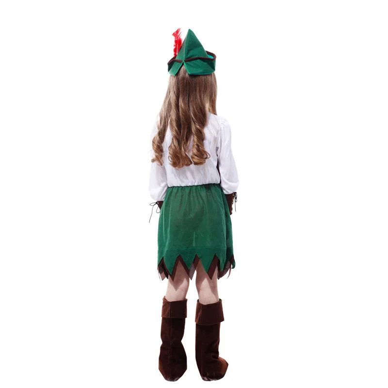 Children Halloween Costumes Peter Pan Cosplay Princess Carnival Party Girls Fancy Dress Masquerade Suit | Детская одежда и обувь