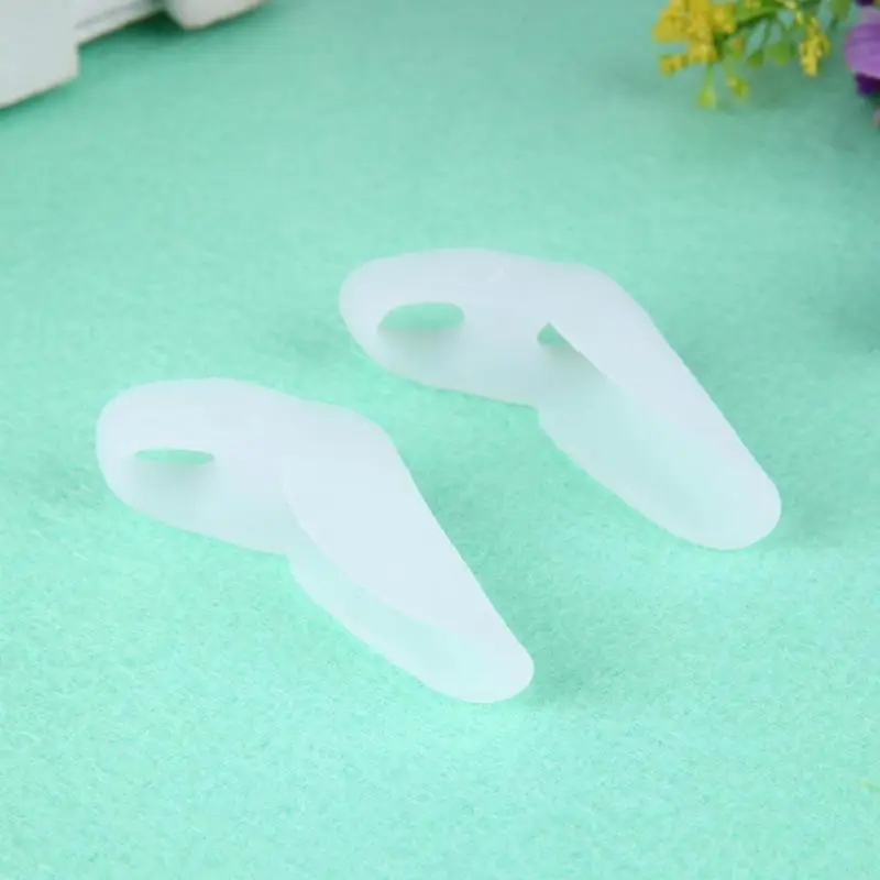 Сепаратор для ног с двумя отверстиями 1 пара силиконовый корректор