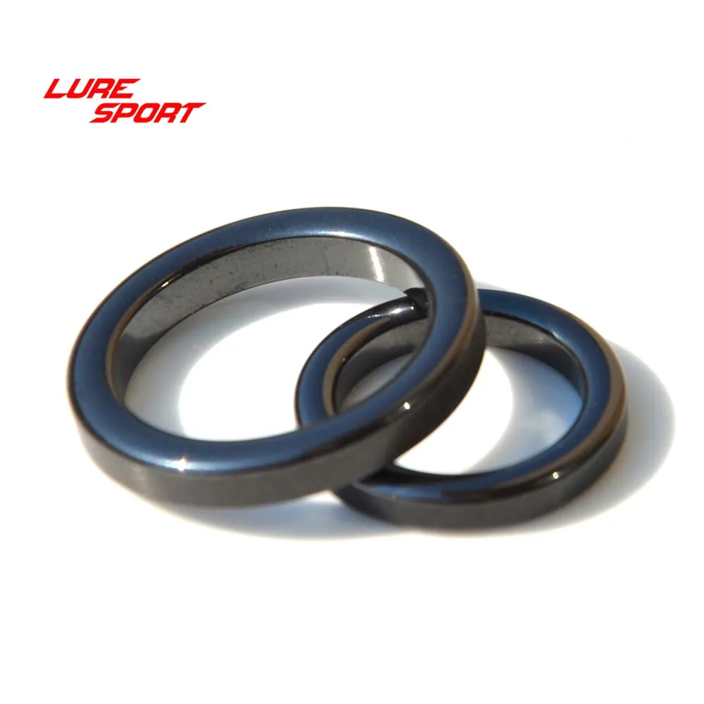 LureSport 50 шт. размер 2 5 черное керамическое кольцо с альконитом направляющее