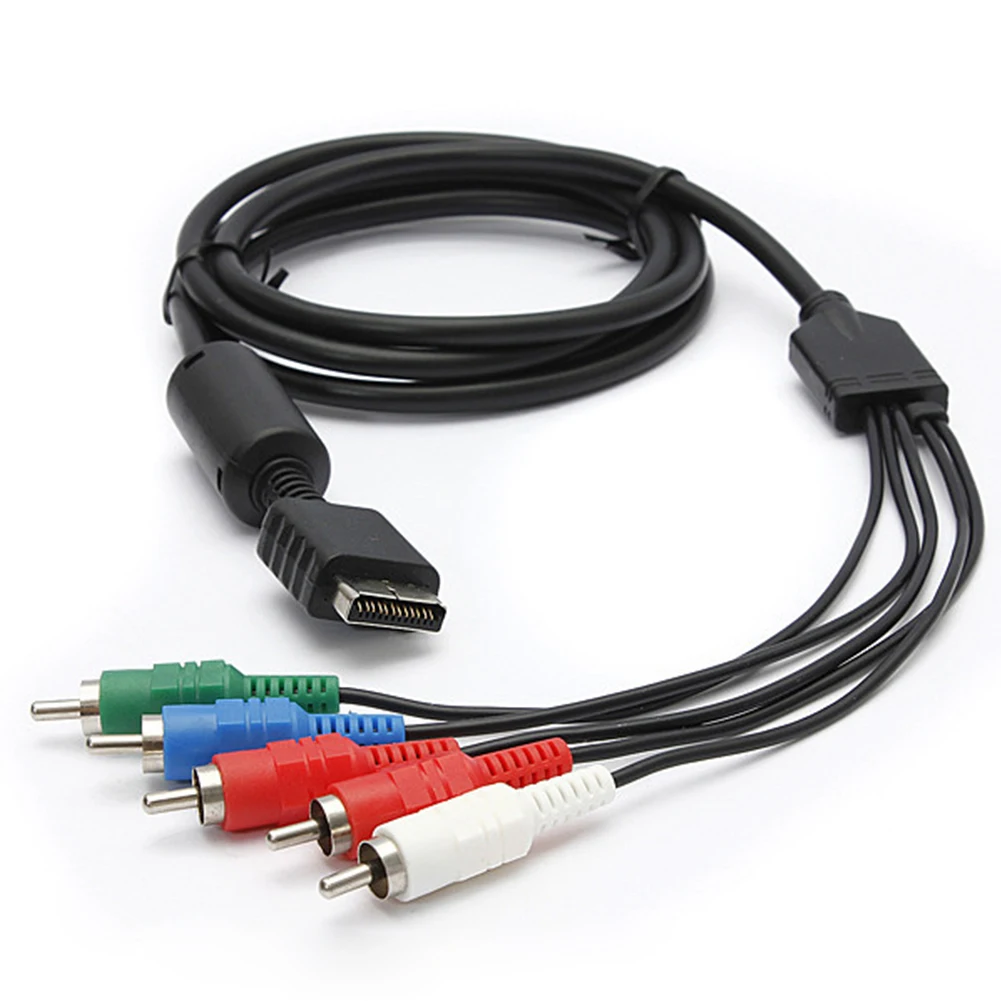 Аксессуары для игр 140 см компонент 5RCA AV Аудио Видео HD ТВ кабель Sony 1 2 3 PS1|Кабели VGA| |