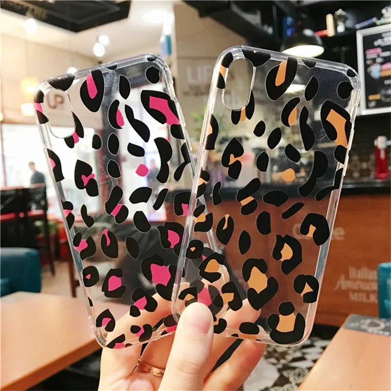 Lovebay чехол для телефона iPhone 6 6s 7 8 Plus X XR XS Max Модный милый мультяшный Леопардовый