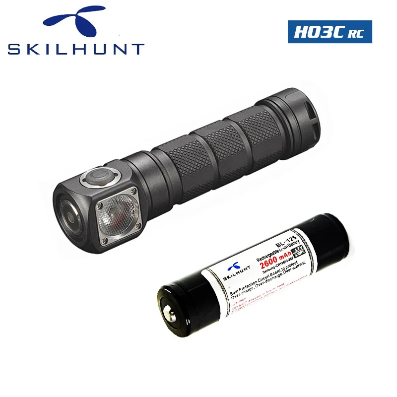 

Skilhunt H03C RC Red/Green/Blue/White Multi-colors LED CREE XM-L Color LED Headlamp with battery