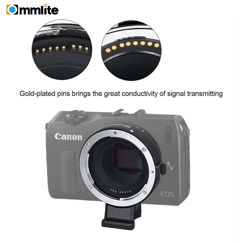 Электронный адаптер для объектива Commlite CM- EF-EOSM автофокус камер Canon EF объектив EOS M M2