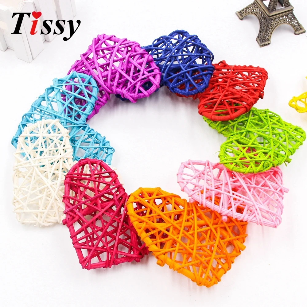 Разноцветные Ротанговые круглые/сердечки/звезды 5 шт. 2 размера Sepak Takraw DIY шарики