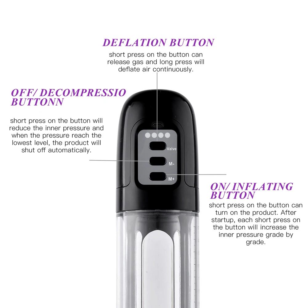 Utimi Электрический вакуумный член пенис рукав насоса Pro расширитель для