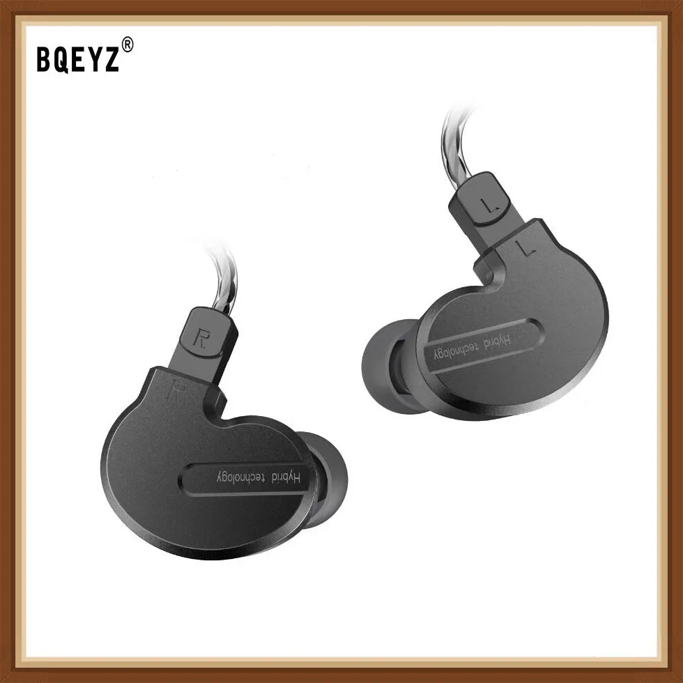 Гибридные наушники BQEYZ KB1 2DD + 1BA металлические вкладыши HIFI DJ монитор спортивные