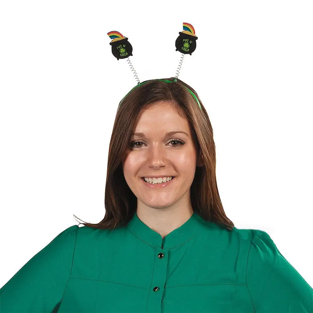 Зеленый трилистник Радужный головной убор для Дня Святого Патрика|Товары