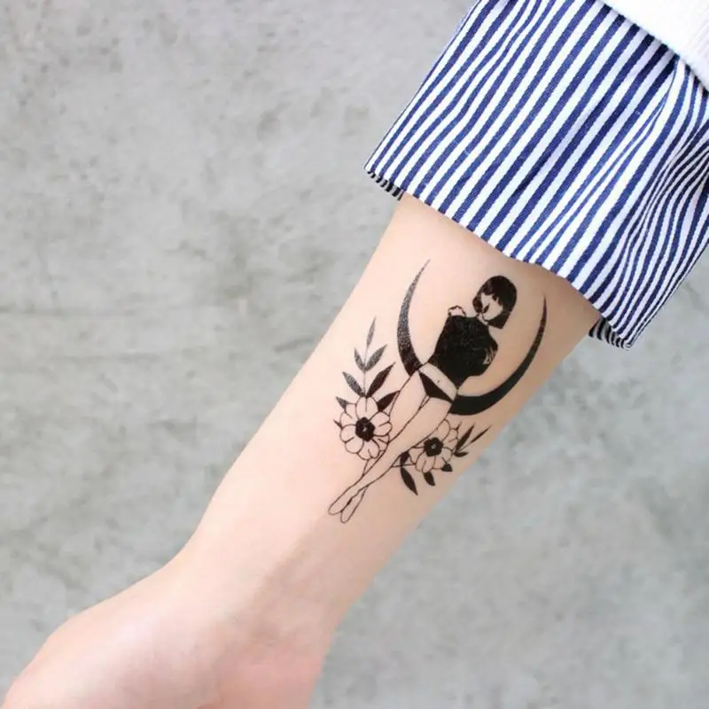 1 шт. водостойкие наклейки для татуировок одноразовые Переводные временного тату