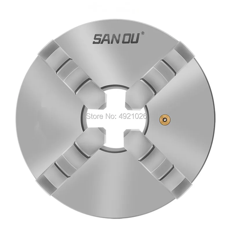 SANOU K12-125 125mm 4 Jaw Self Centering Lathe Chuck with Key for Drilling Milling Machine