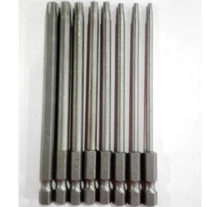 8Size/Set Electric 100mm Length Magnetic Torx Screwdriver Bits Set Tools T8 T10 T15 T20 T25 T27 T30 T40 | Инструменты