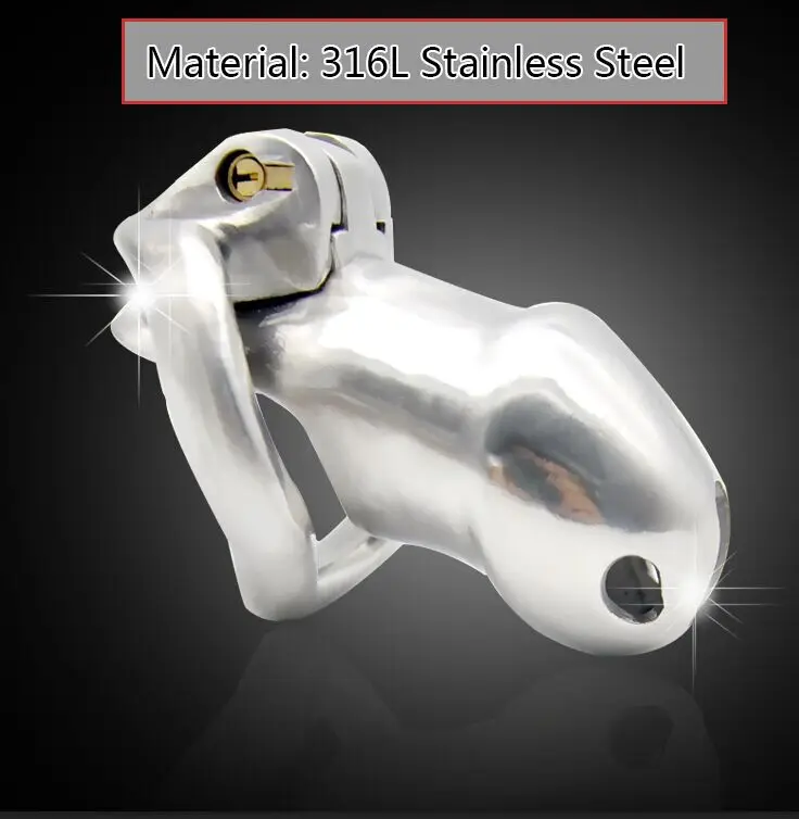 COUPER Stainless Steel Male Chastity Device Cock Cage Virginity Lock Penis Ring Belt Adult Game CPA256 | Красота и здоровье