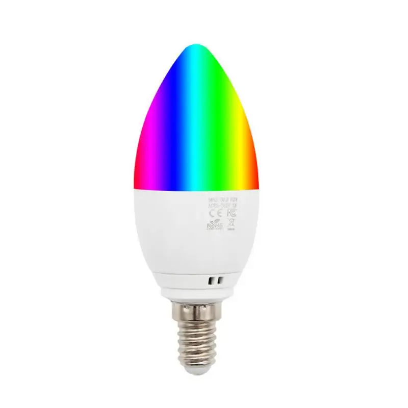 5 Вт LED E14 WIFI умная Свеча образная лампа свет пламя эмуляция Атмосфера