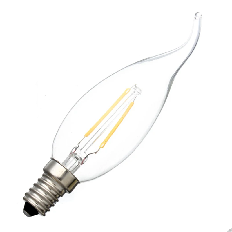 CLAITE E14 2W Warm White 220V LED Light Candle Bulb Low Power Consumption High Luminance For Eyes Safety | Лампы и освещение