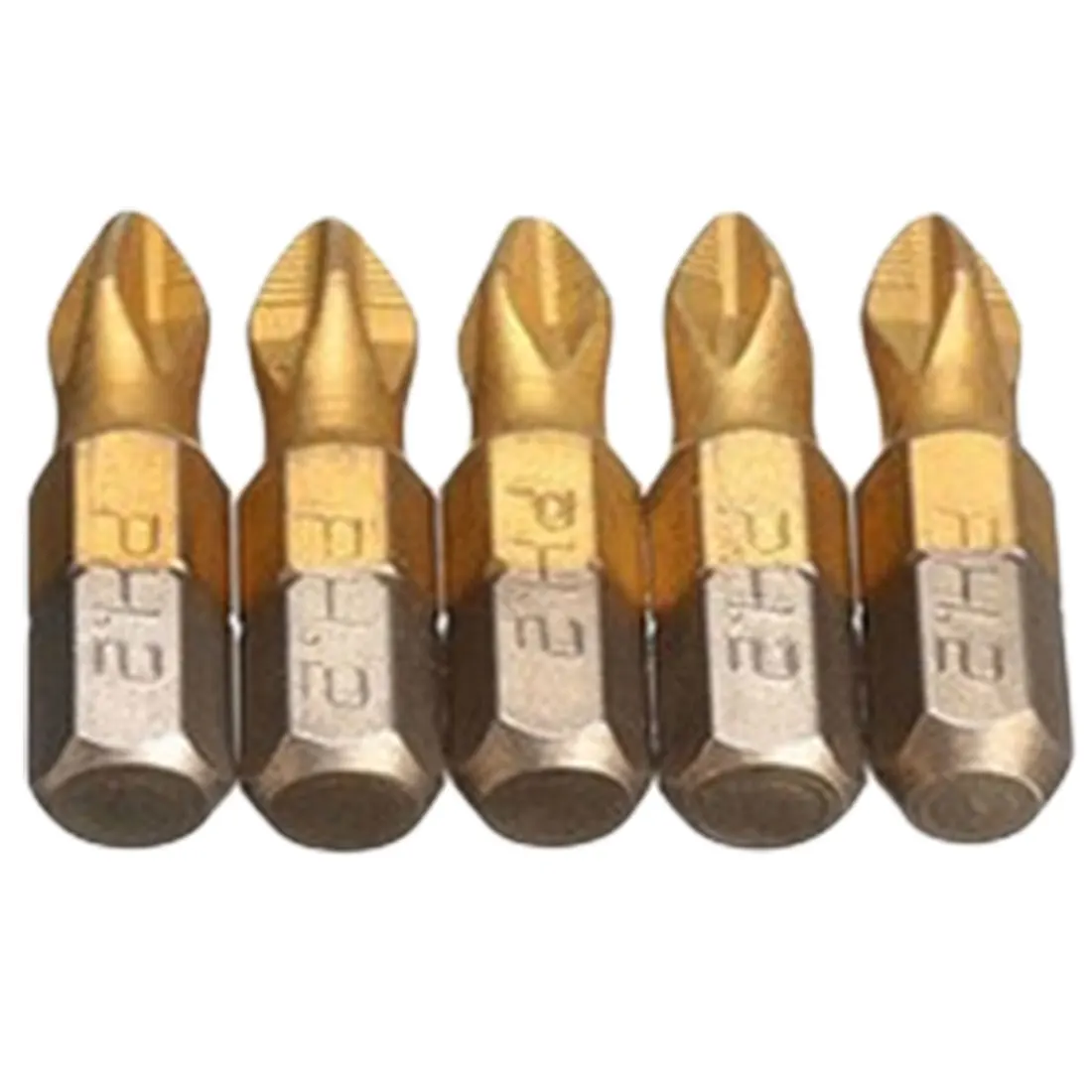 

25mm 1/4" Hex Shank Drill Bit 10pcs Titanium Coated Screwdriver Bits Anti Slip For Power Tools