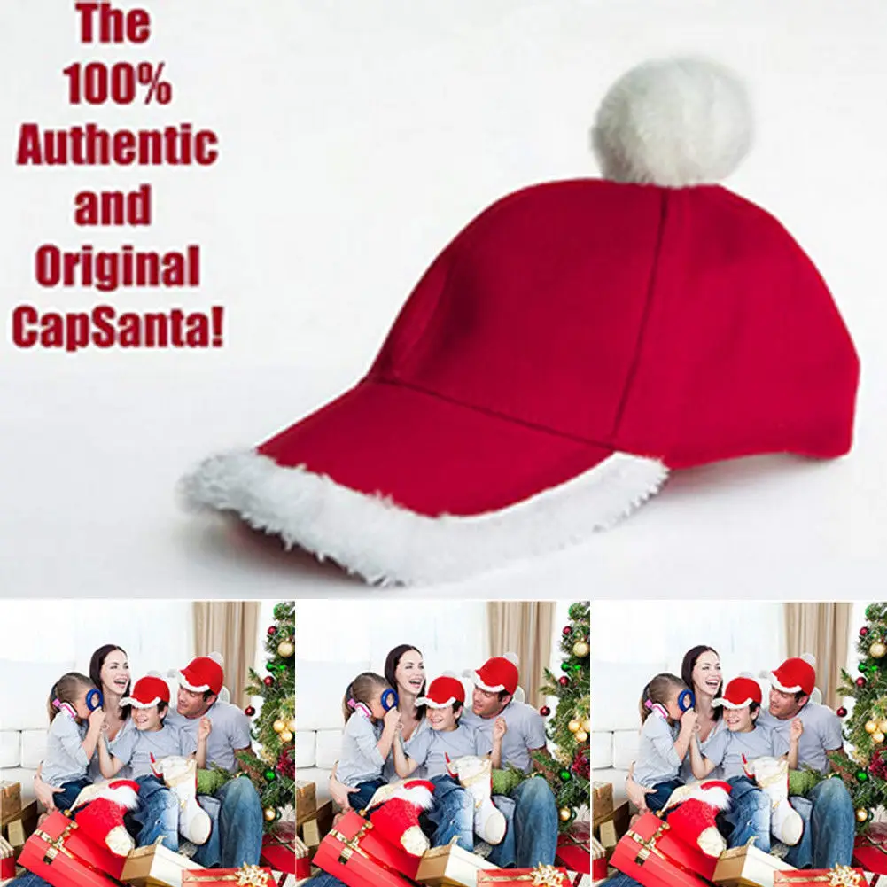 Christmas Cap Thick Ultra Soft Plush Santa Claus Holiday Fancy Dress Hat |