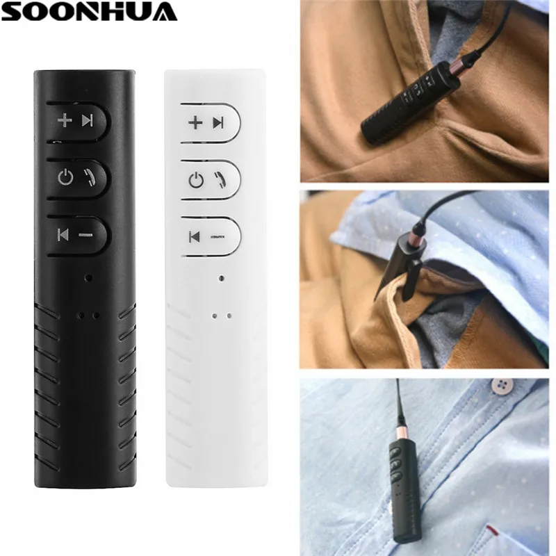 SOONHUA Портативный беспроводной Bluetooth 3 5 мм AUX автомобильный стерео аудио