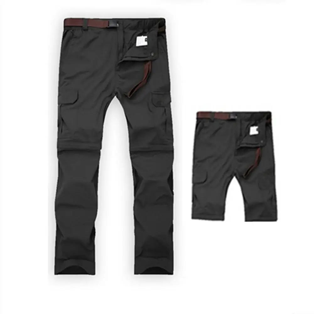 Мужские быстросохнущие брюки с карманами дышащие спортивные для активного