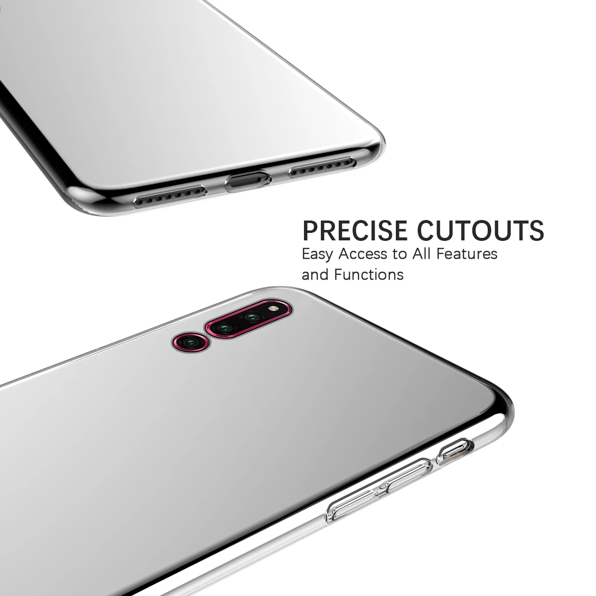 Для Huawei Honor Magic 2 силиконовый прозрачный Ударопрочный Мягкий чехол из ТПУ для 8X 8C |