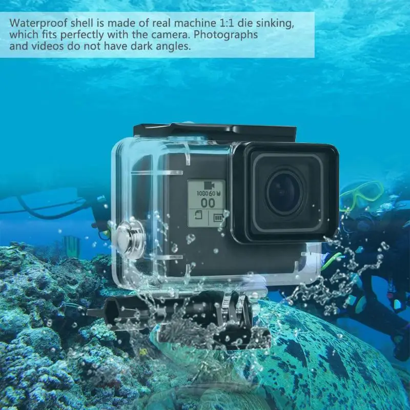 Водонепроницаемый чехол для камеры GoPro Hero 7 40 м аксессуары экшн-видеокамер белого