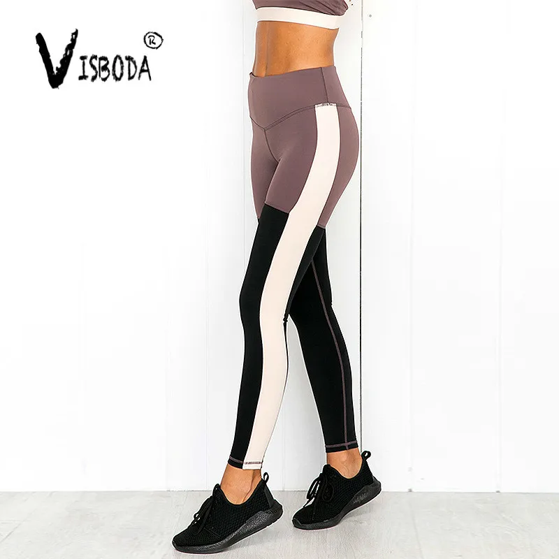 Women Fitness Suits Cropped Tank Workout Patchwork Top And Legging Pants 2 Pieces Set Summer Female Sexy Tracksuit Plus Size | Женская