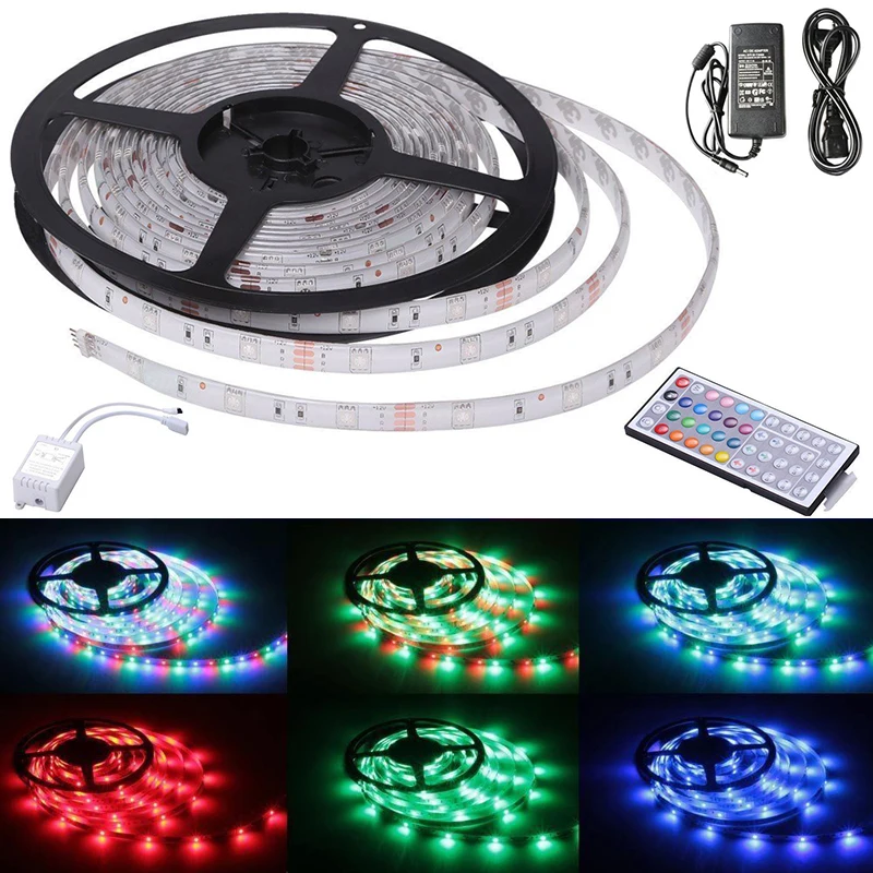 Новый 10 м RGB Цвет Изменение светодиодный свет полосы с 44Key пульт дистанционного