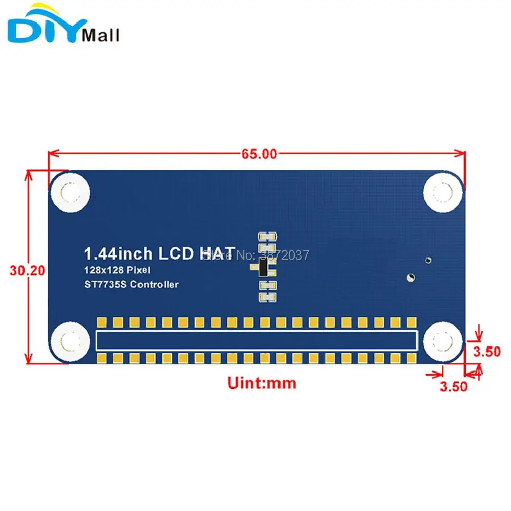 Модуль дисплея 1 44 дюйма RGB SPI ST7735S 44x128 для Arduino Raspberry Pi 2B/3B/3B +/Zero W|Модули умного дома|