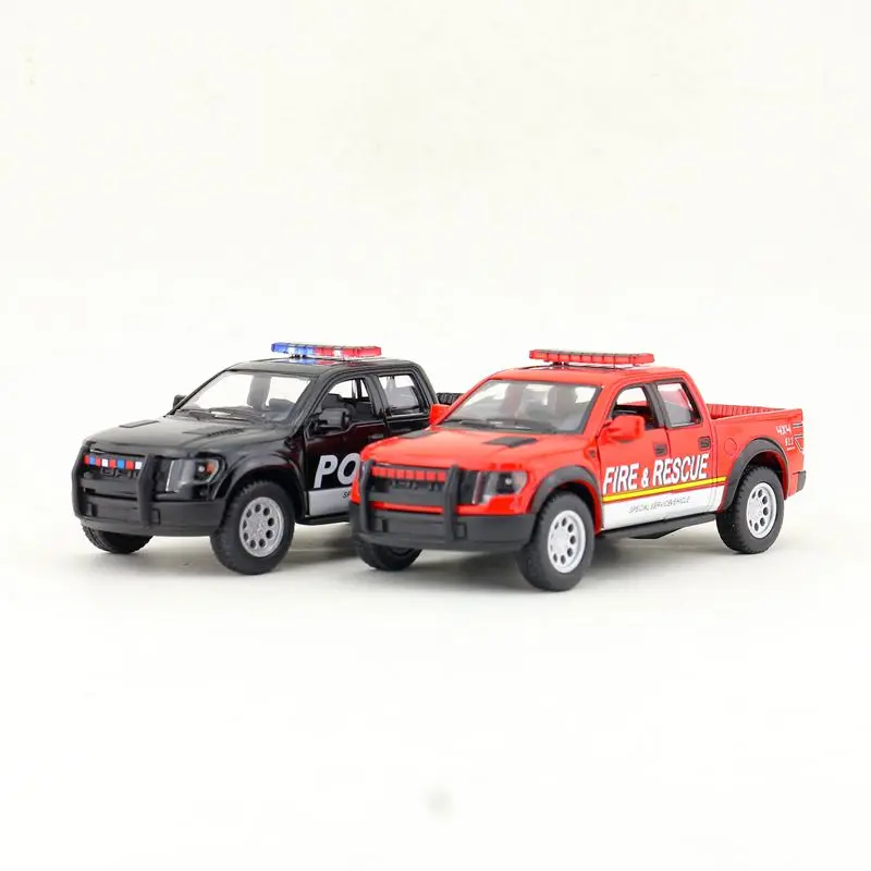 KINSMART литая металлическая модель/Масштаб 1:46/2013 Ford F 150 SVT Raptor SuperCrew Pickup Police игрушка