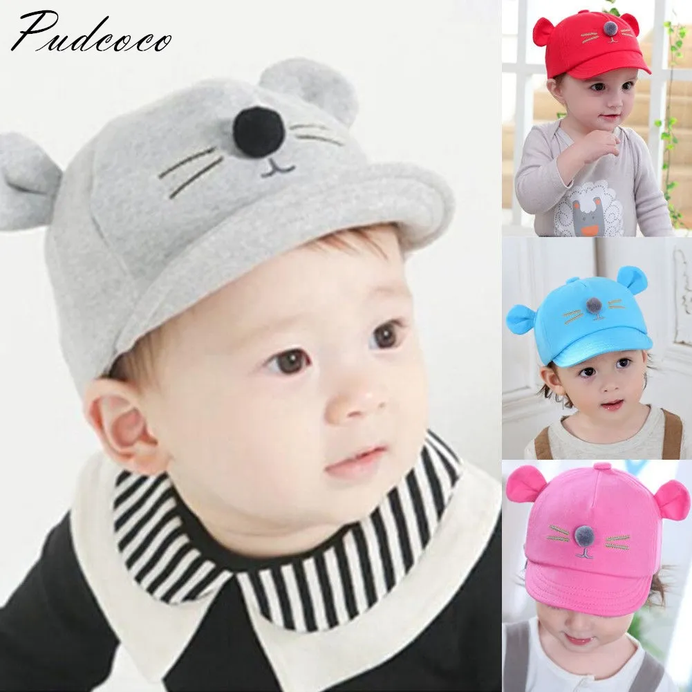 Pudcoco 2019 Brand New Baby Boys Girls Baseball Beret Kids Cap Toddler Infant Hat Peaked Hats 2-5T | Детская одежда и обувь