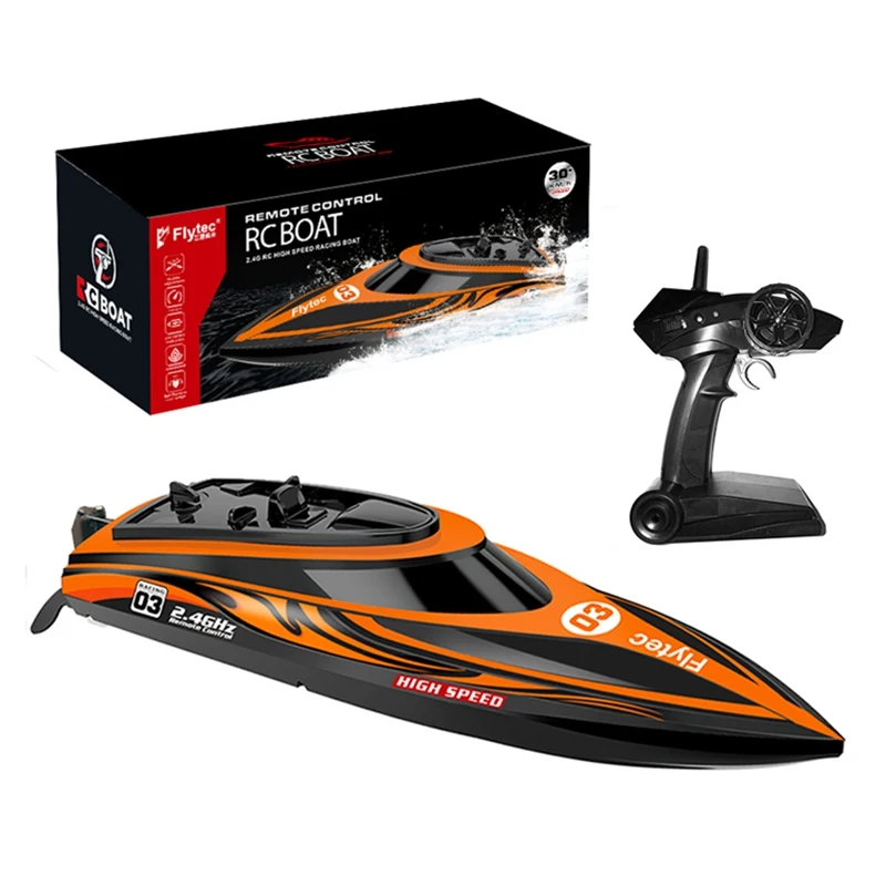 Flytec V003 2 4G 30 км/ч электрическая высокоскоростная радиоуправляемая лодка с