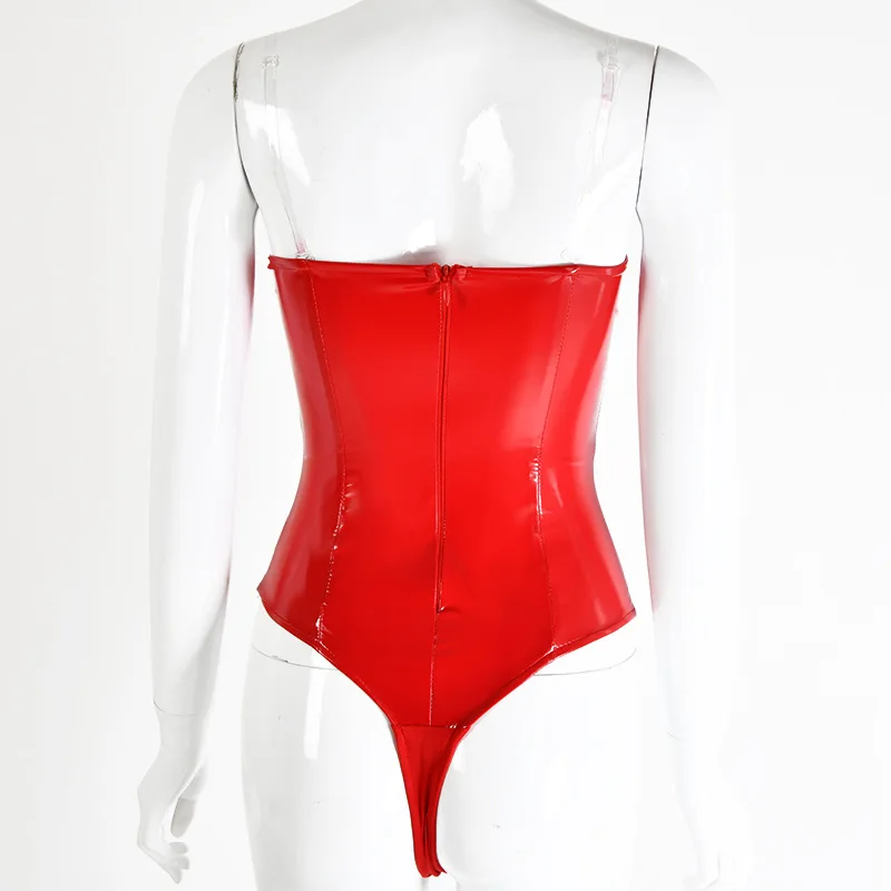 Женское боди с открытыми плечами Parthea сексуальное без бретелек V образным вырезом