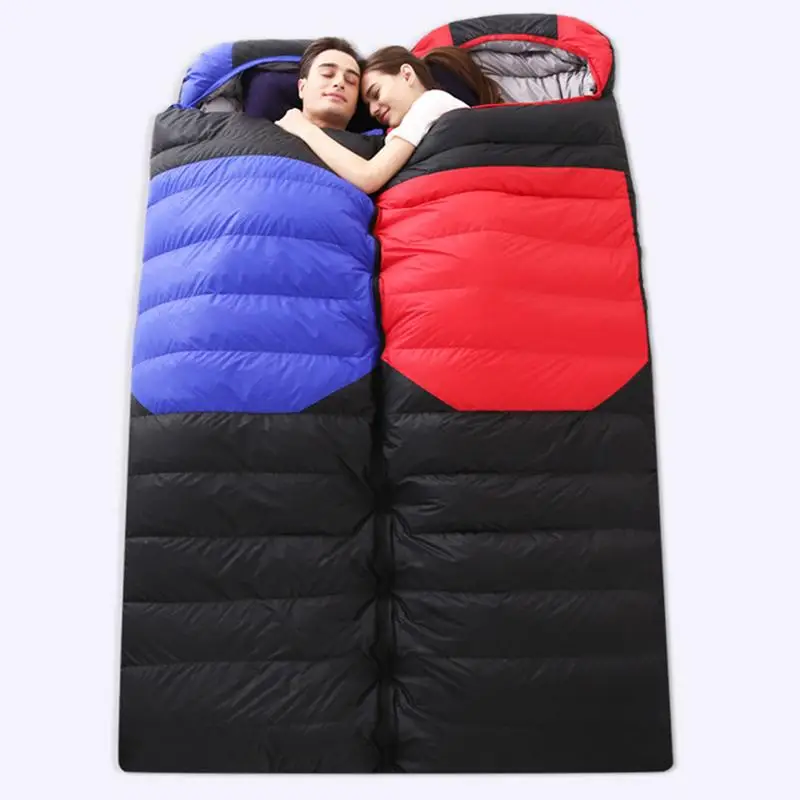 

Sleeping Bag Filled With 1800G Thick Duck Down Stitch Autumn And Winter Keep Warm Envelope Soft White Liner Comfort
