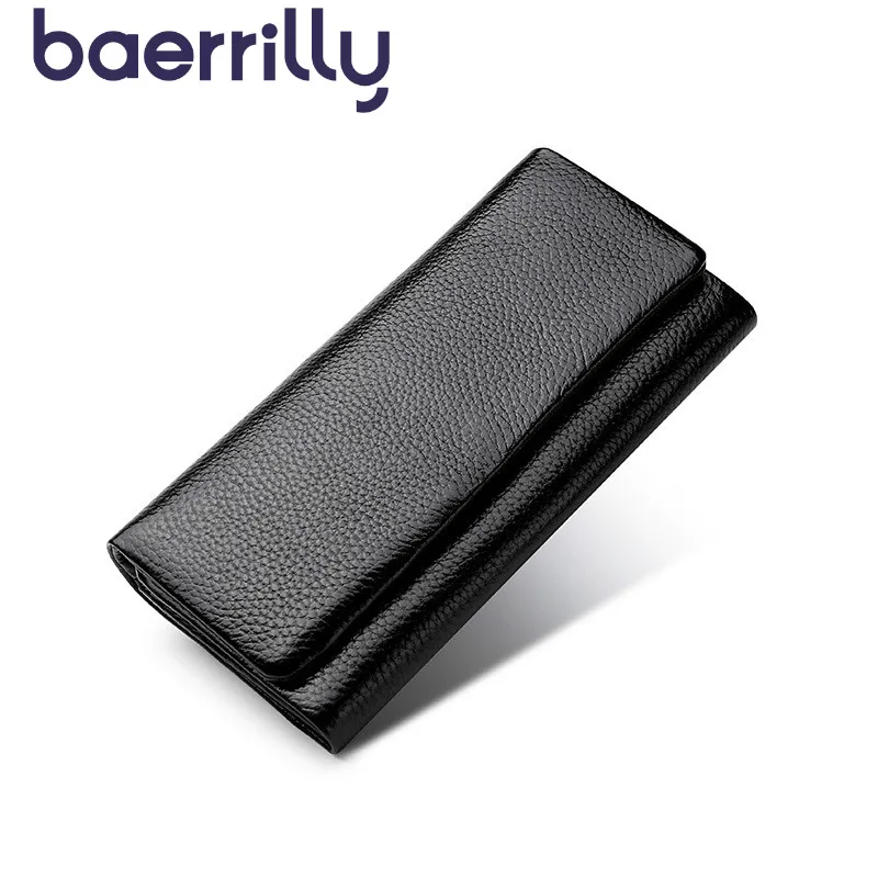 Для женщин кошелек длинные кошельки женские туфли лодочки из натуральной кожи RFID