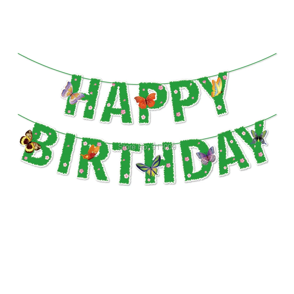 Зеленая зеленая зелень счастливая фотография с бабочкой детские украшения для