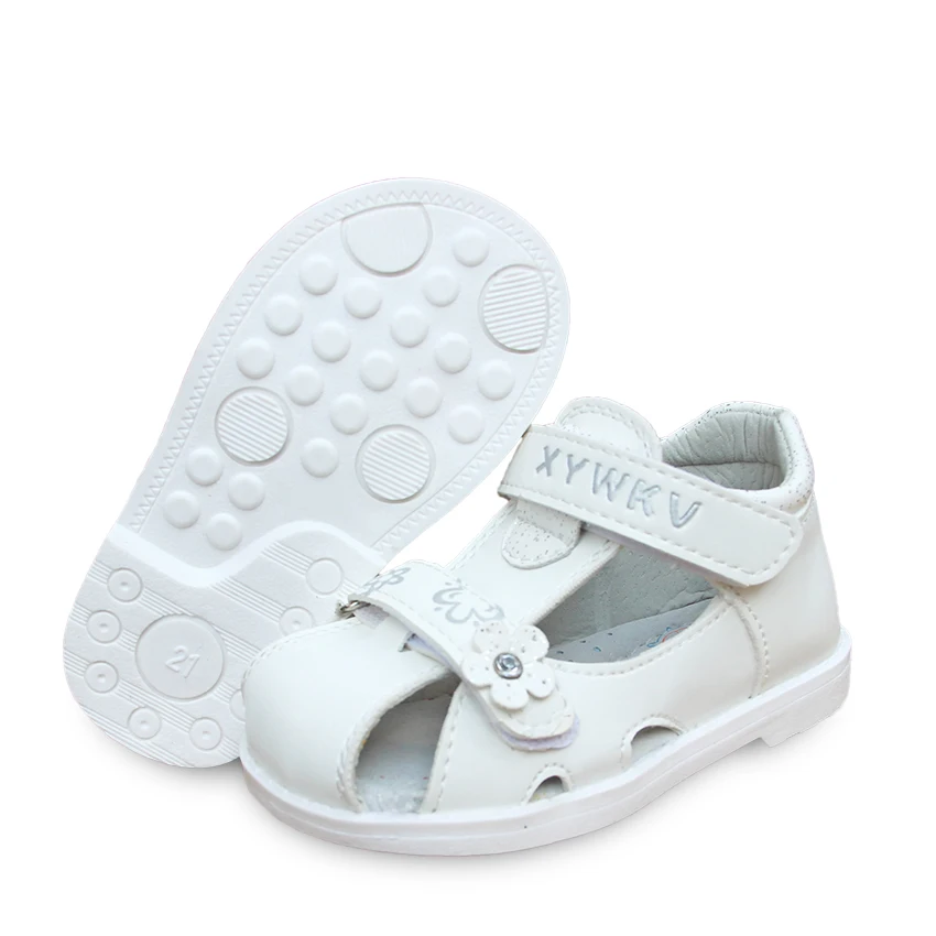 Ортопедические детские сандалии из ПУ кожи супер качество 1 пара детская обувь с