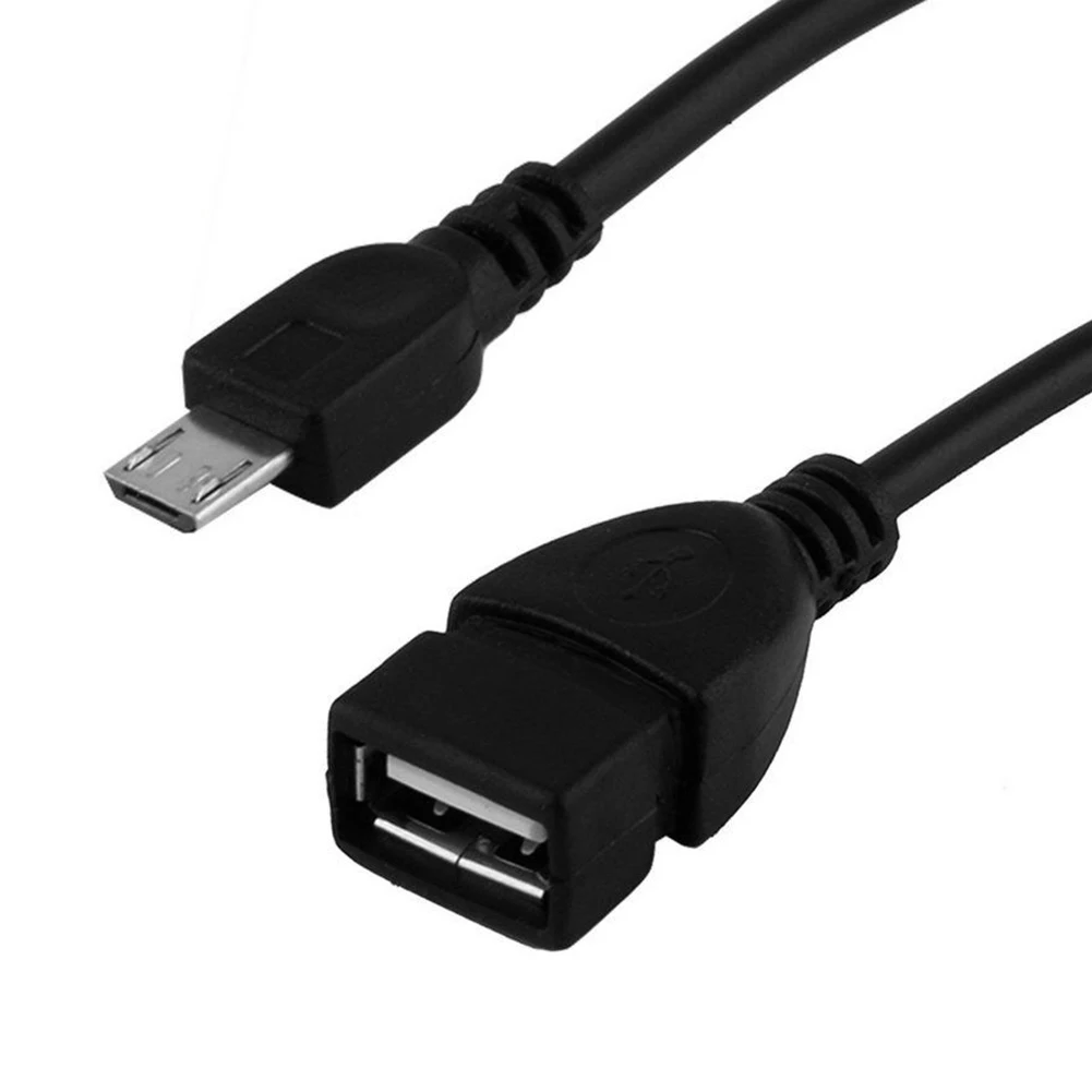 1 шт. портативный черный OTG Кабель-адаптер Plug &amp Play USB 2 0 Женский микро Мужской