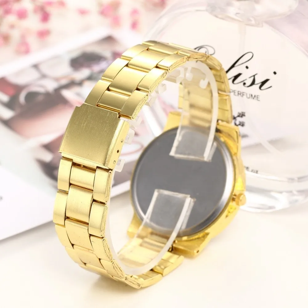 Часы женские кварцевые с браслетом из нержавеющей стали