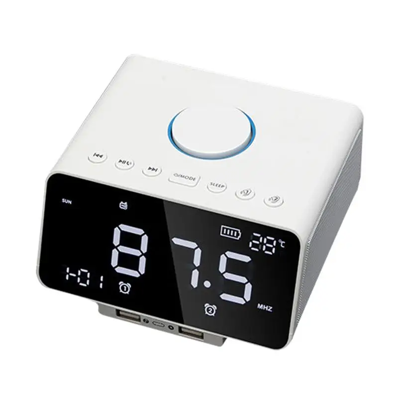 Интеллектуальная bluetooth колонка электронные часы со светодиодным дисплеем радио