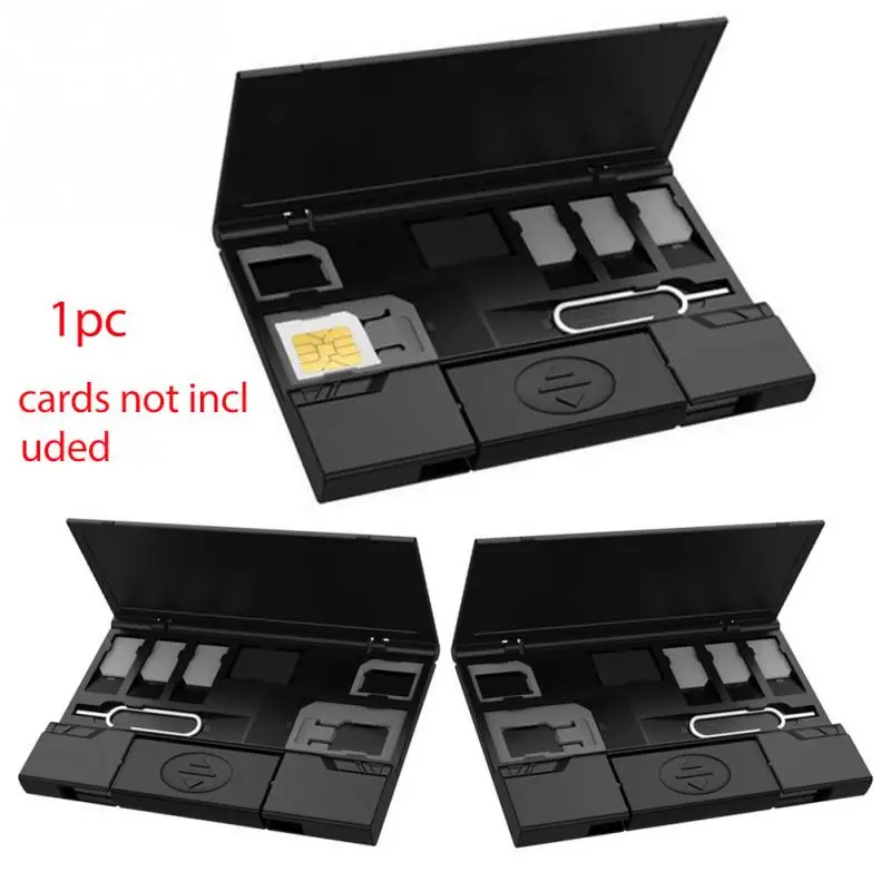 Многофункциональный мобильный телефон держатель sim карты коробка микро SIM нано